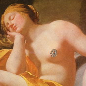 Schlafende Venus auf Wolken